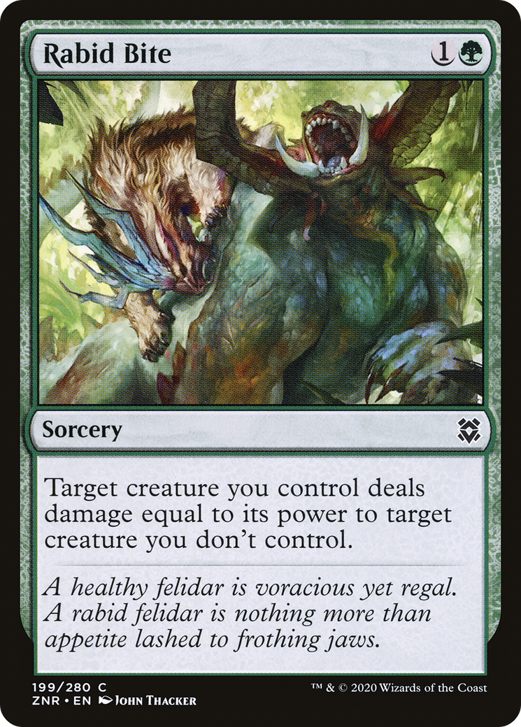 Rabid Bite [Zendikar Rising] | Grognard Games