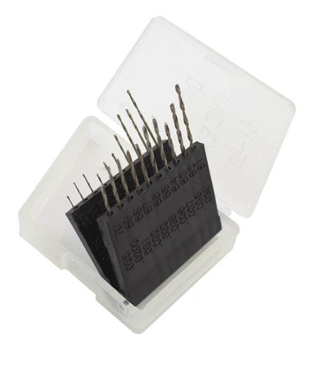 Assorted High Speed #61-80 Drill Bit Set (20pc) | Grognard Games