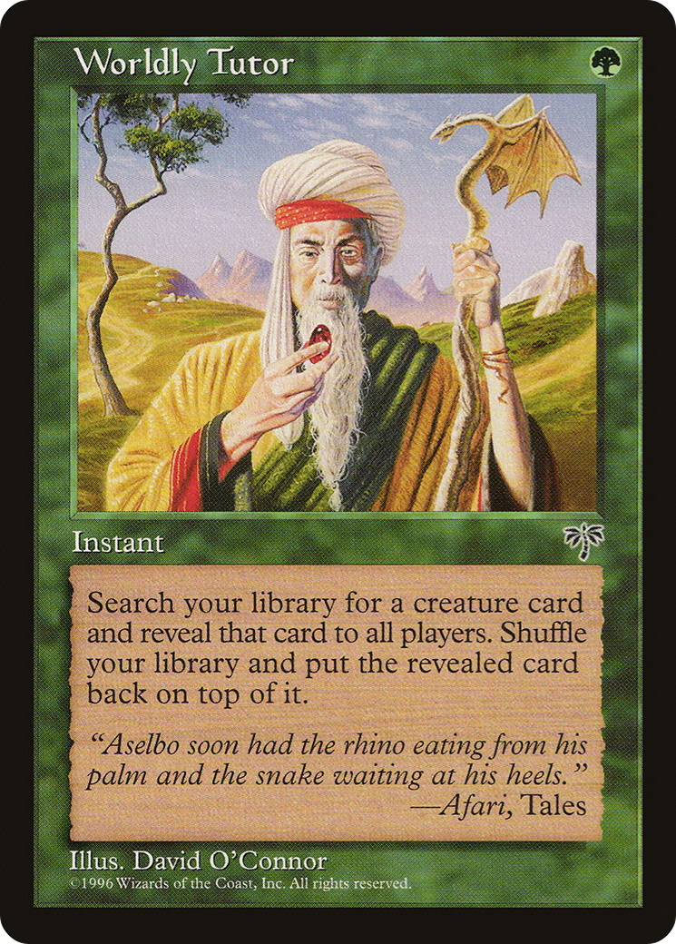 Worldly Tutor [Mirage] | Grognard Games