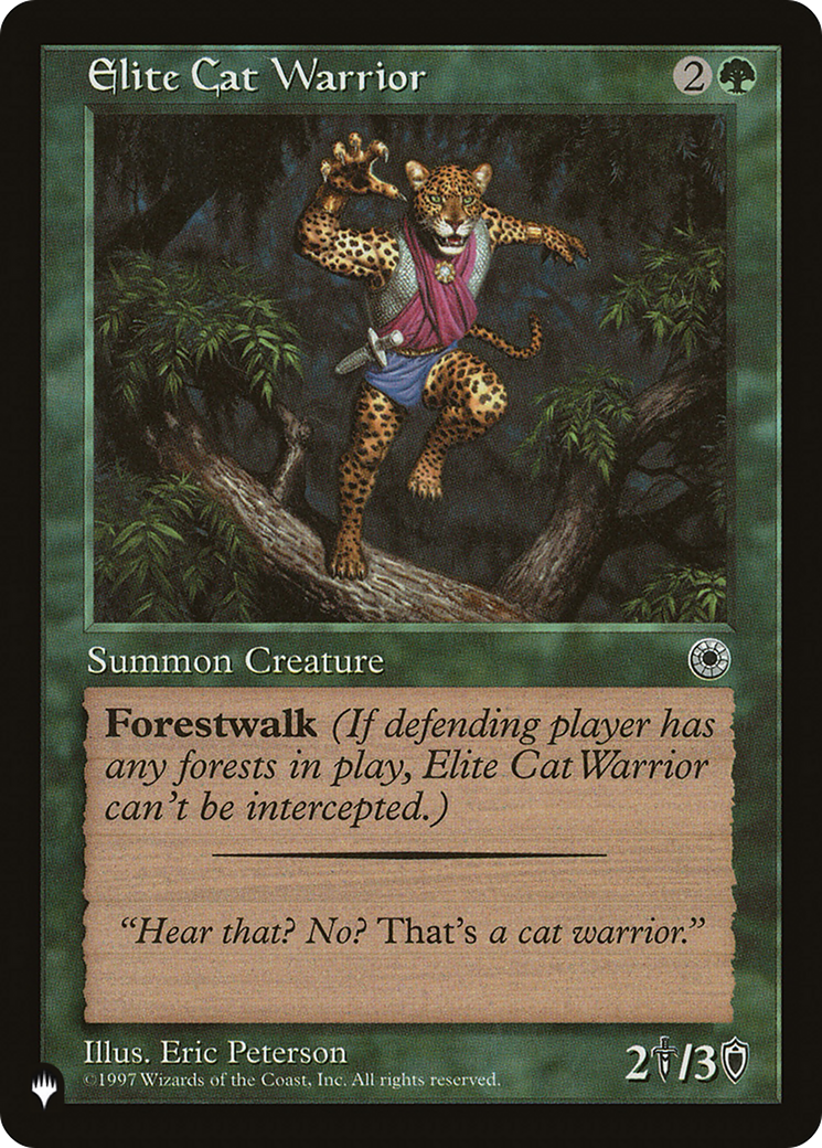 Elite Cat Warrior (Flavor Text) [The List] | Grognard Games