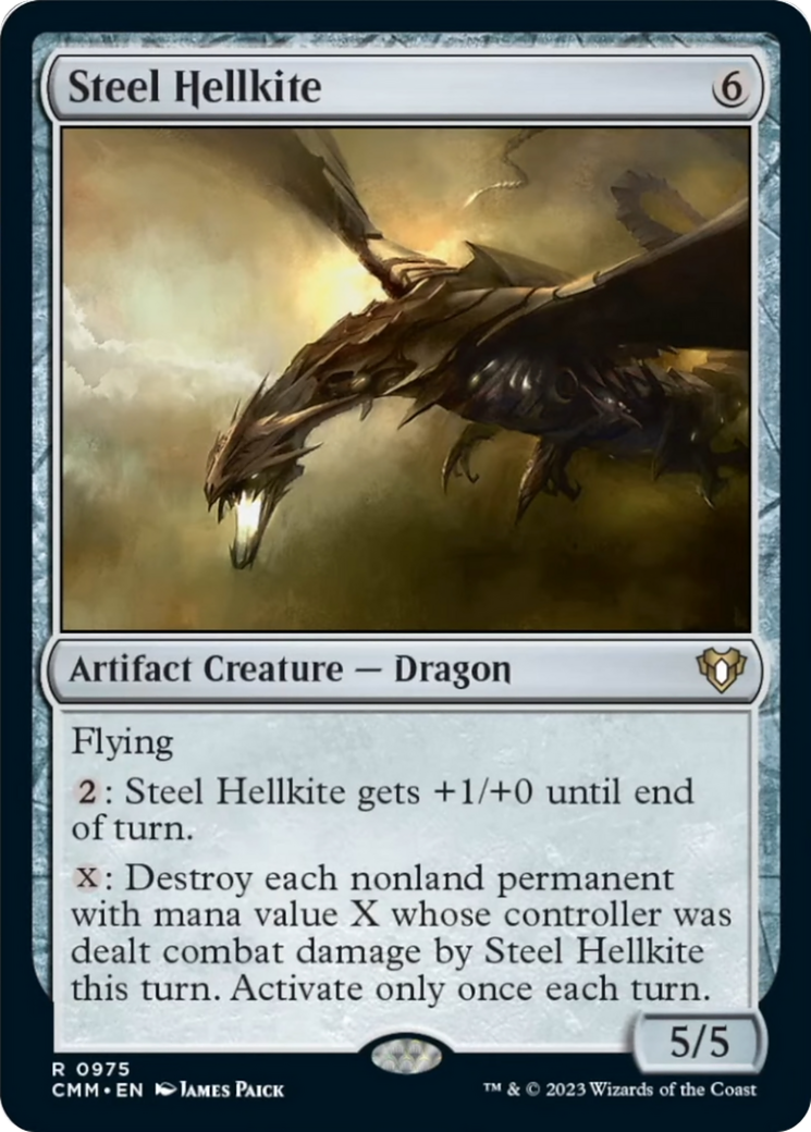 Steel Hellkite [Commander Masters] | Grognard Games