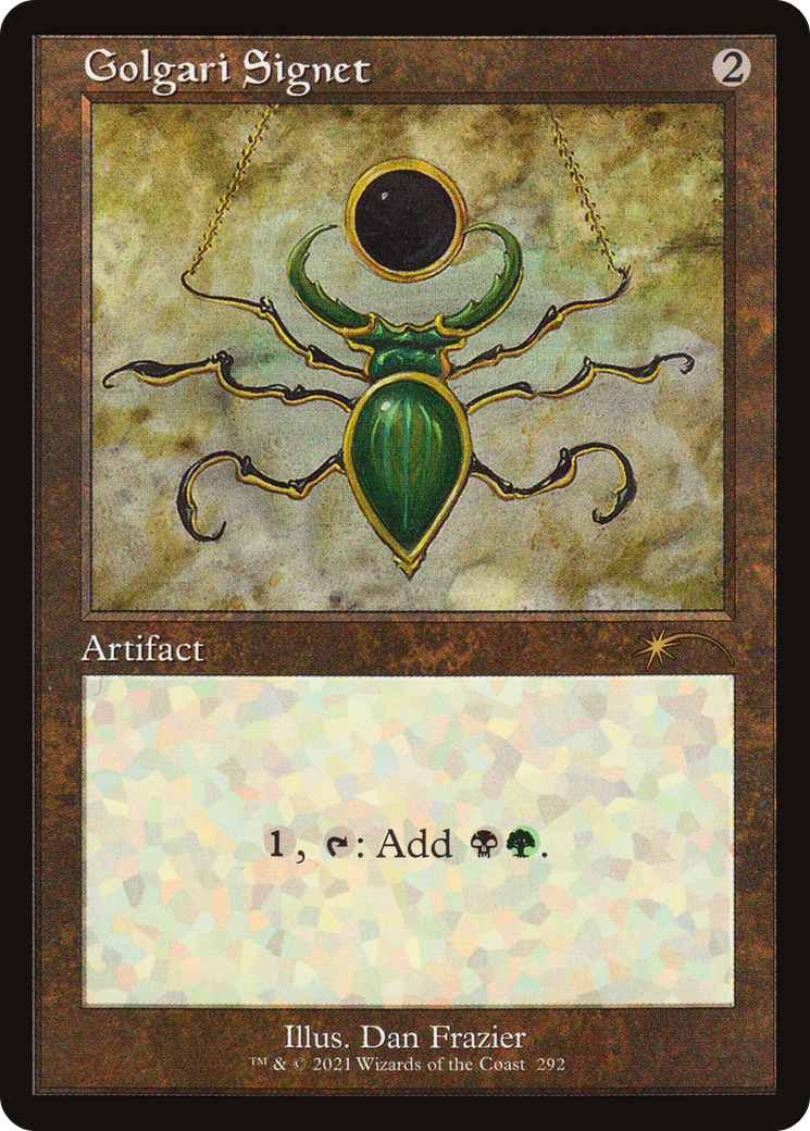 Golgari Signet (SLD-292) - Secret Lair Drop Etched Foil | Grognard Games