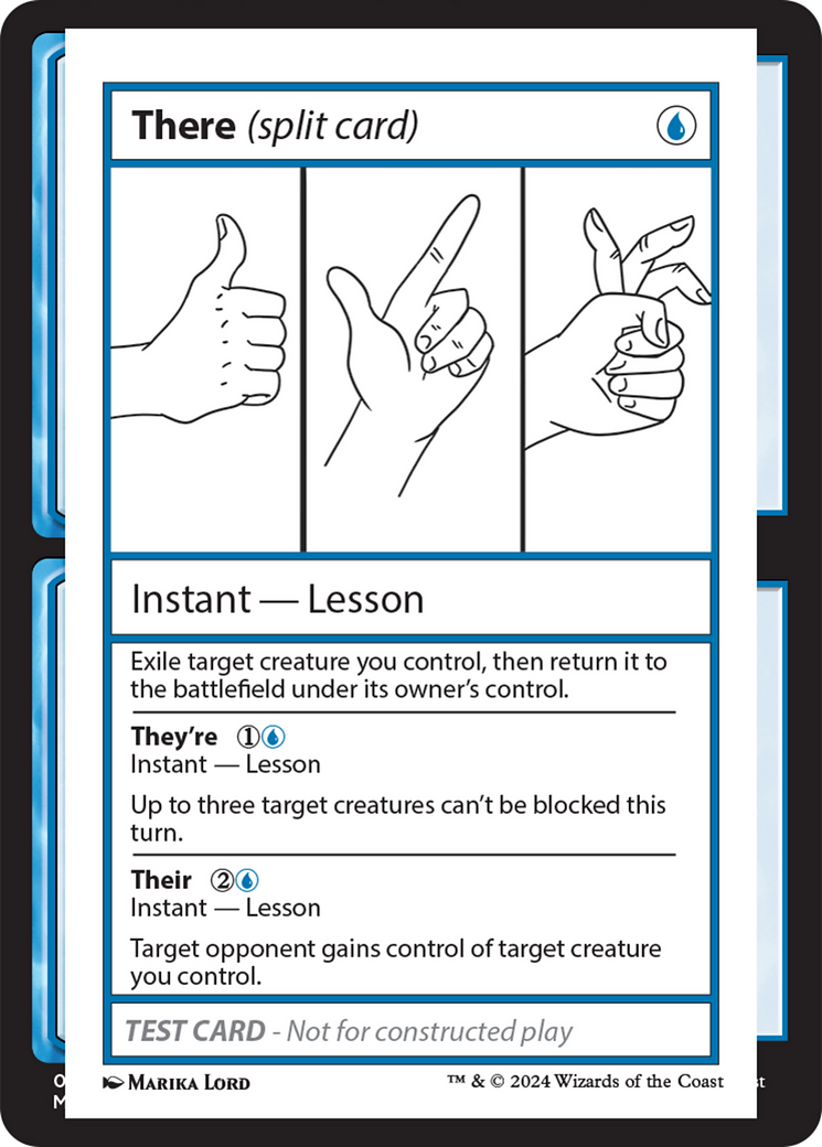 There (Split Card) [Mystery Booster 2 Playtest Cards] | Grognard Games