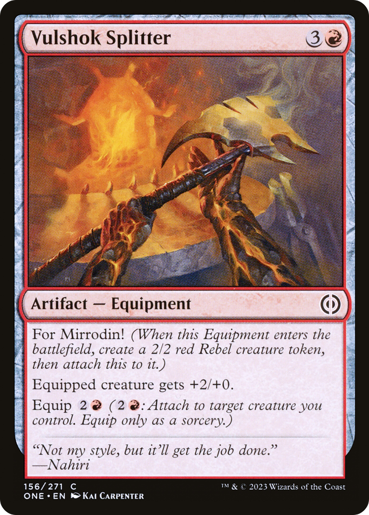 Vulshok Splitter [Phyrexia: All Will Be One] | Grognard Games
