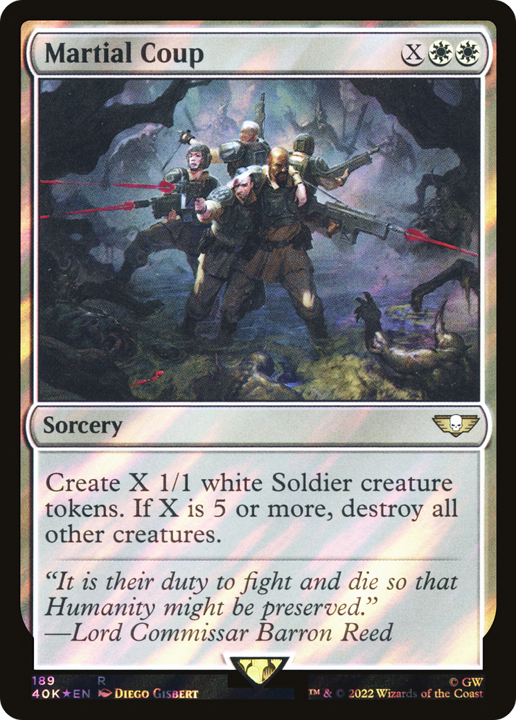 Martial Coup (Surge Foil) [Universes Beyond: Warhammer 40,000] | Grognard Games