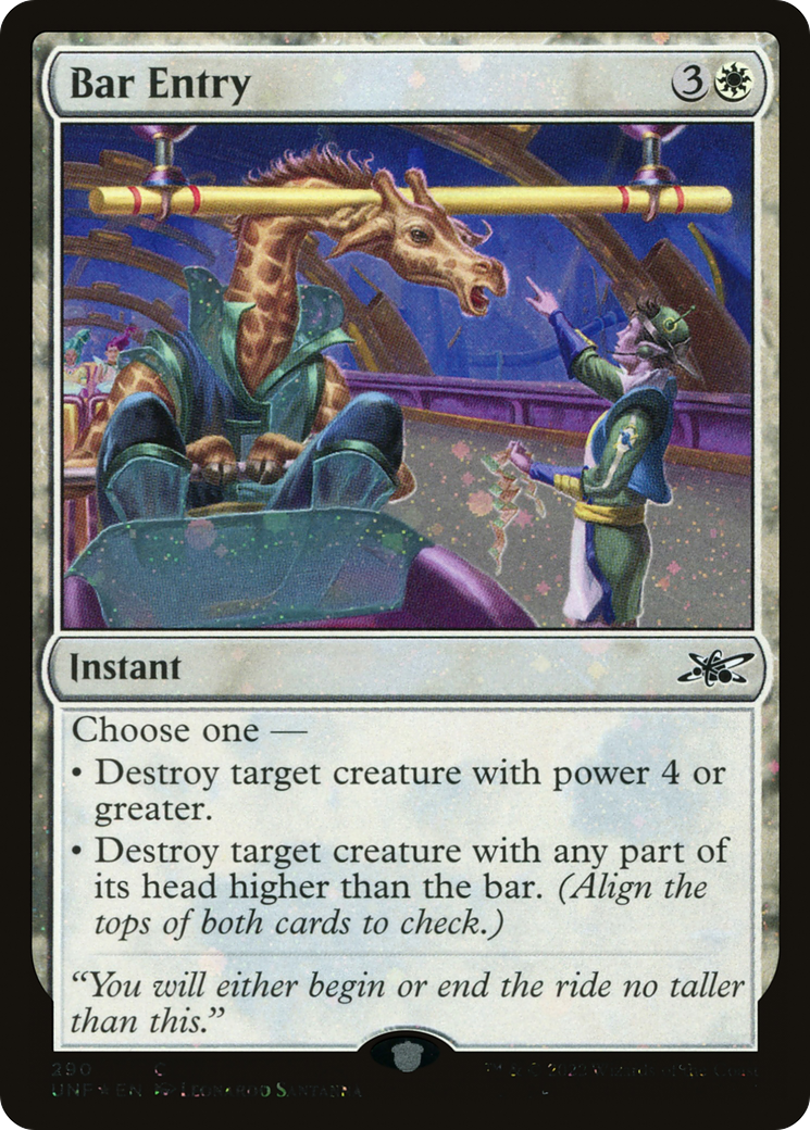Bar Entry (Galaxy Foil) [Unfinity] | Grognard Games