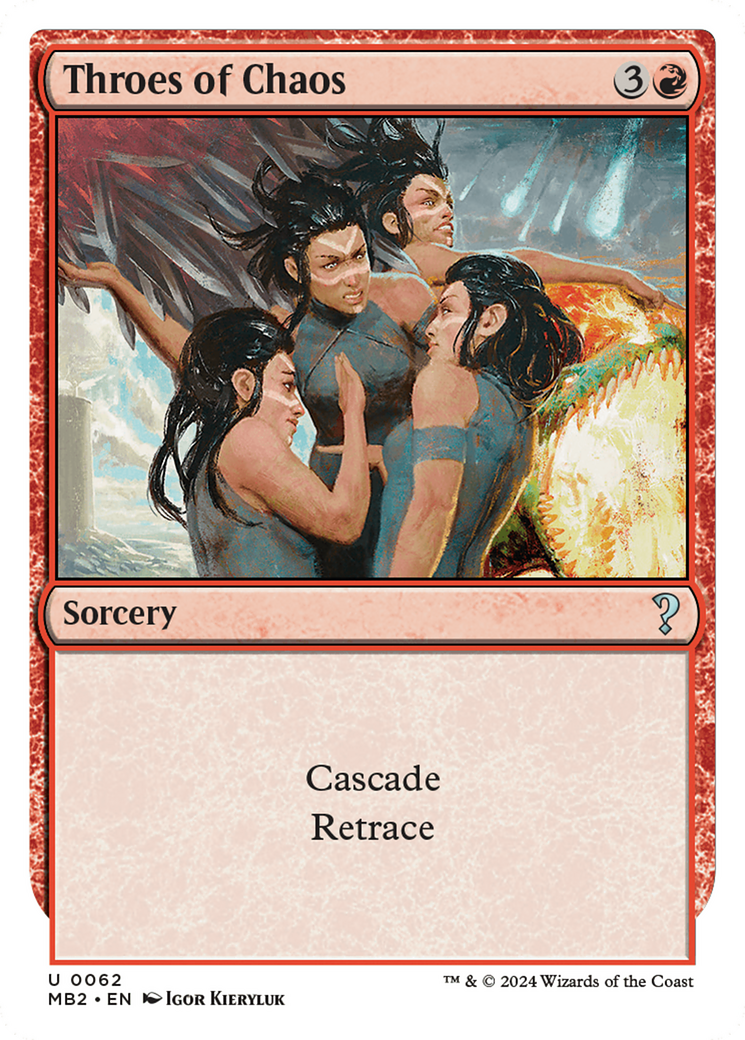 Throes of Chaos (White Border) [Mystery Booster 2] | Grognard Games
