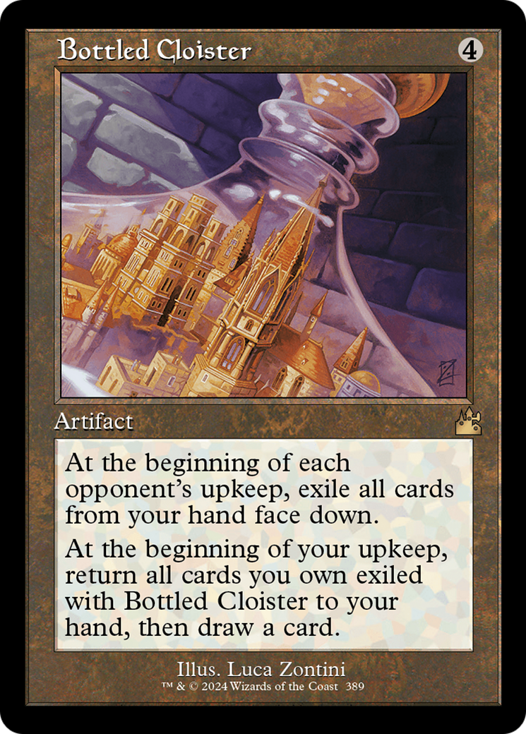 Bottled Cloister (Retro Frame) [Ravnica Remastered] | Grognard Games