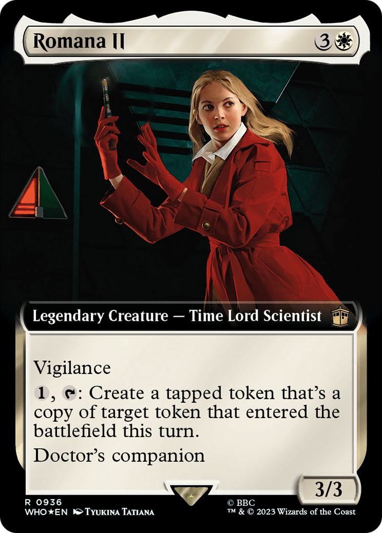 Romana II (Extended Art) (Surge Foil) [Doctor Who] | Grognard Games