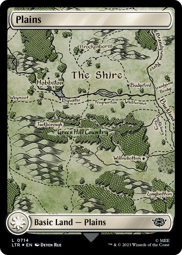 Plains (0714) (Surge Foil) [The Lord of the Rings: Tales of Middle-Earth] | Grognard Games