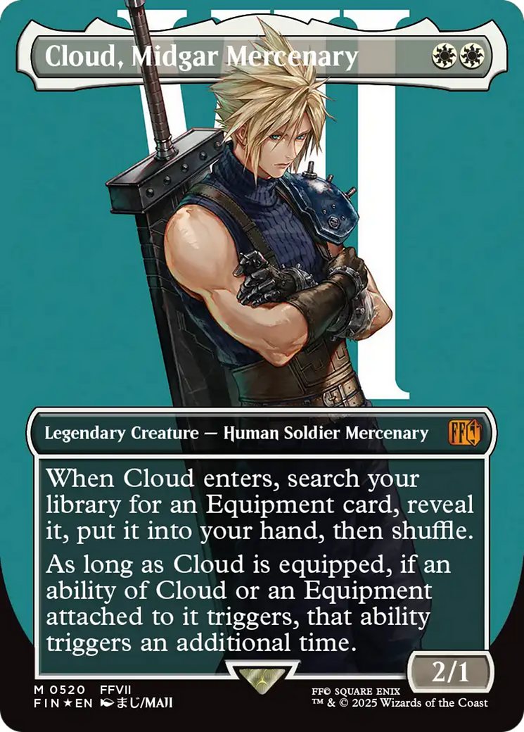 Cloud, Midgar Mercenary (Borderless) (Surge Foil) [FINAL FANTASY] | Grognard Games