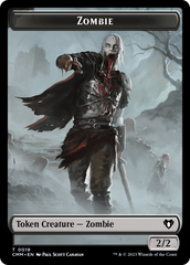 Zombie (0019) // Kor Soldier Double-Sided Token [Commander Masters Tokens] | Grognard Games