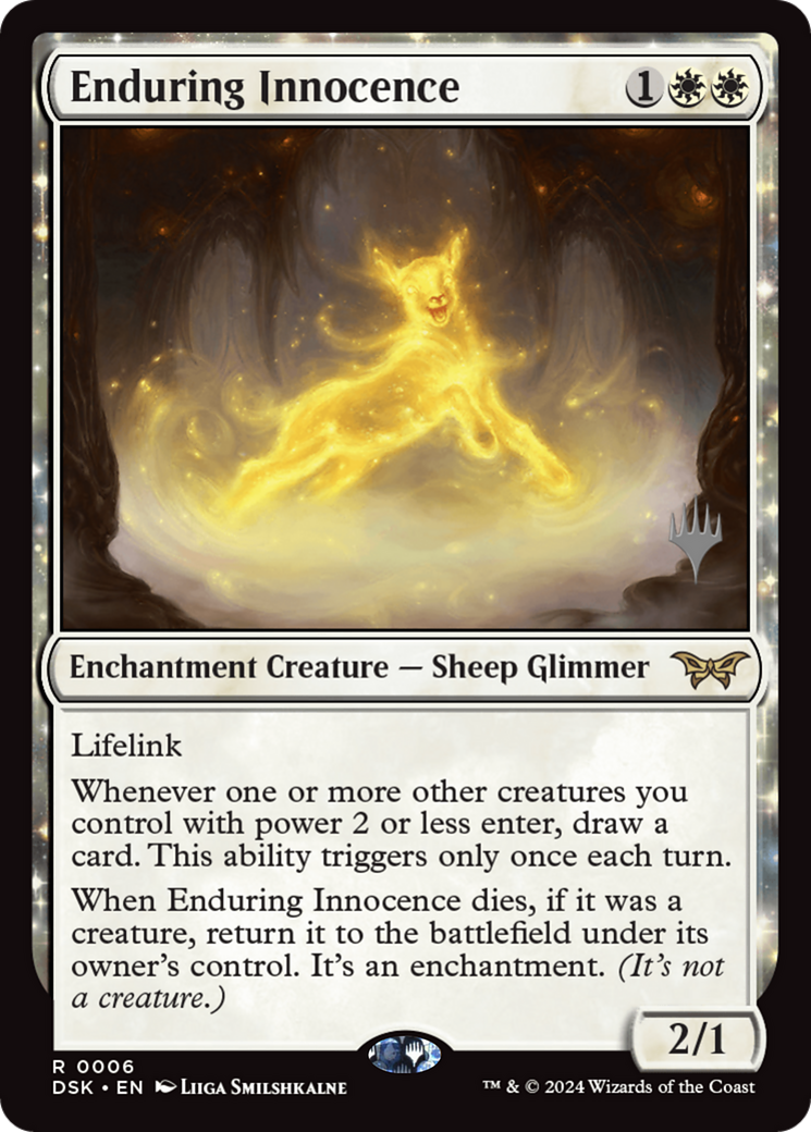 Enduring Innocence (Promo Pack) [Duskmourn: House of Horror Promos] | Grognard Games