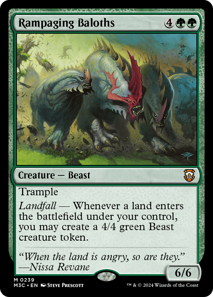 Rampaging Baloths (Ripple Foil) [Modern Horizons 3 Commander] | Grognard Games