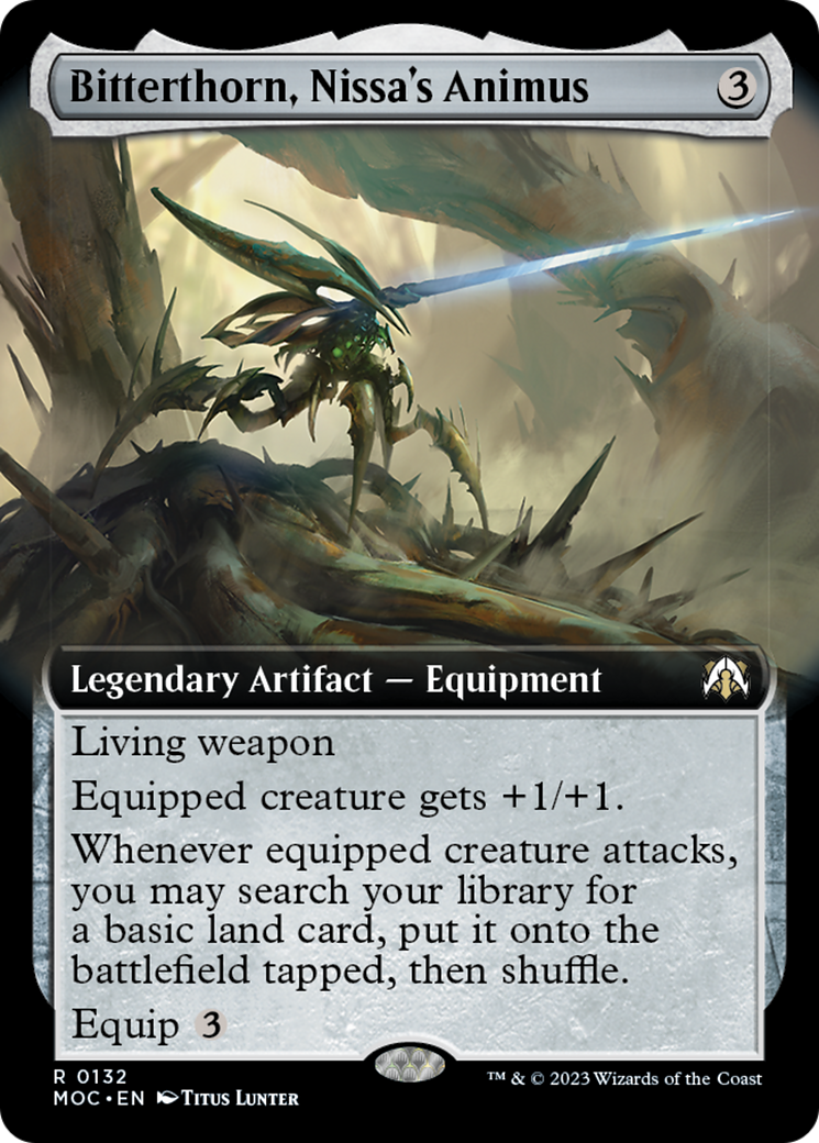 Bitterthorn, Nissa's Animus (Extended Art) [March of the Machine Commander] | Grognard Games