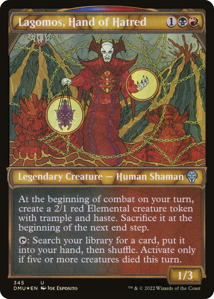 Lagomos, Hand of Hatred (Showcase Textured) [Dominaria United] | Grognard Games