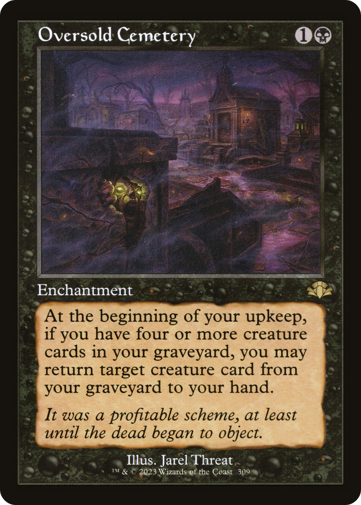 Oversold Cemetery (Retro) [Dominaria Remastered] | Grognard Games