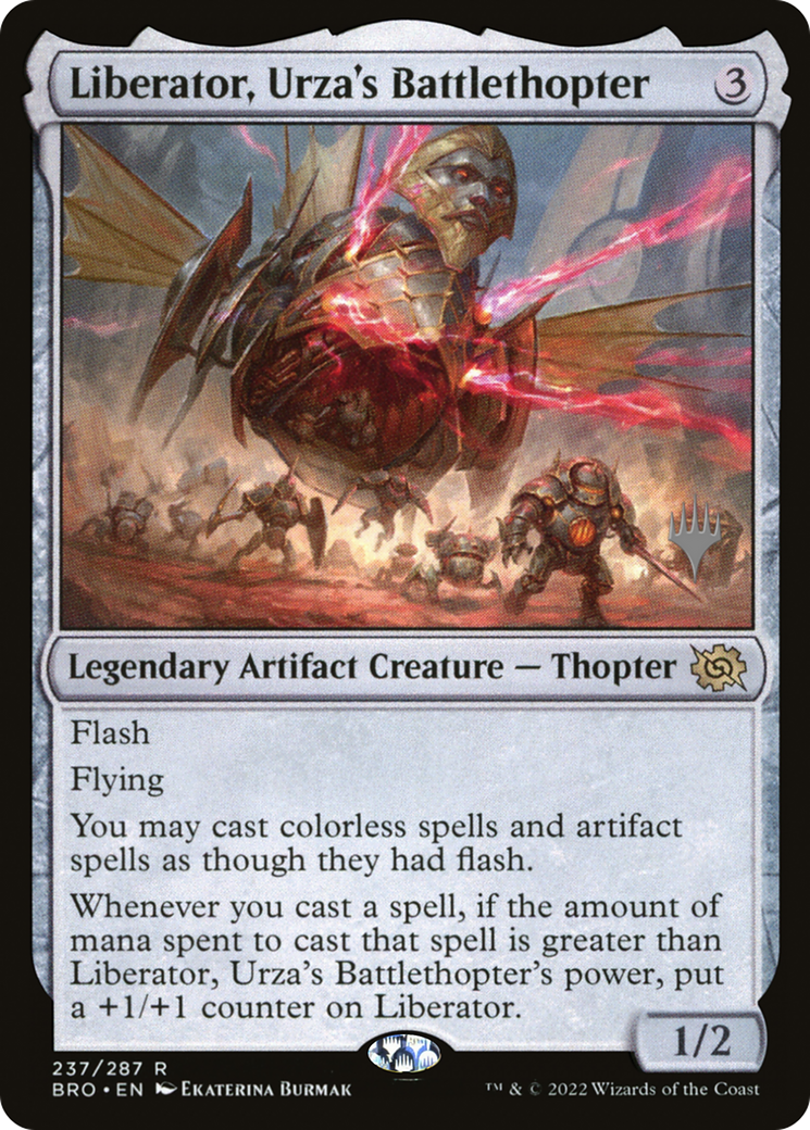 Liberator, Urza's Battlethopter (Promo Pack) [The Brothers' War Promos] | Grognard Games
