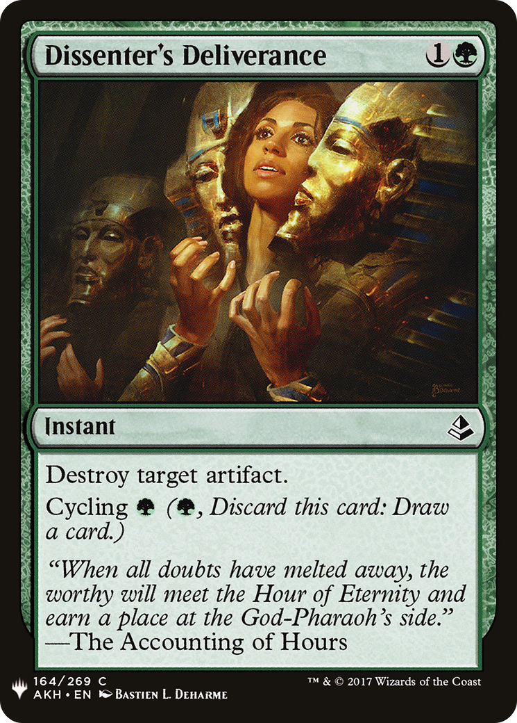 Dissenter's Deliverance [Mystery Booster] | Grognard Games