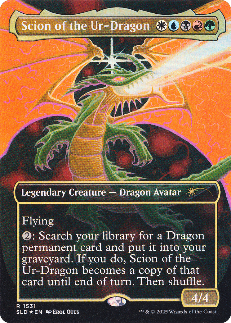 Scion of the Ur-Dragon (Rainbow Foil) [Secret Lair Drop Series] | Grognard Games