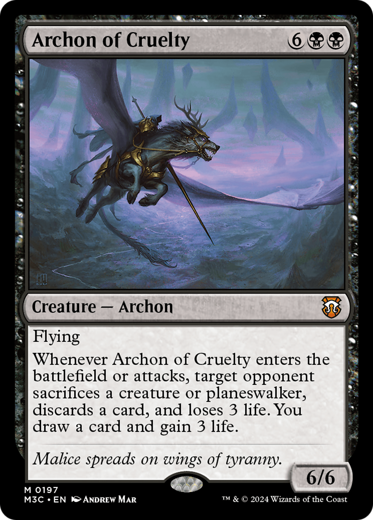 Archon of Cruelty [Modern Horizons 3 Commander] | Grognard Games