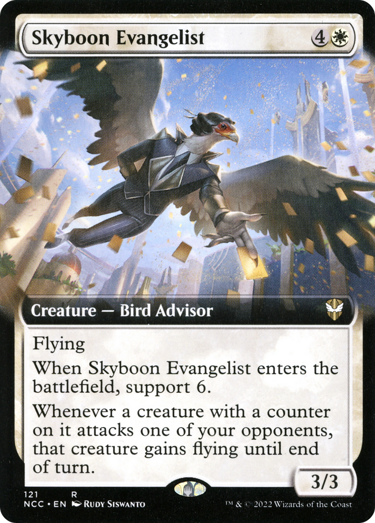 Skyboon Evangelist (Extended Art) [Streets of New Capenna Commander] | Grognard Games
