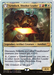 Grimlock, Dinobot Leader // Grimlock, Ferocious King [HasCon 2017] | Grognard Games