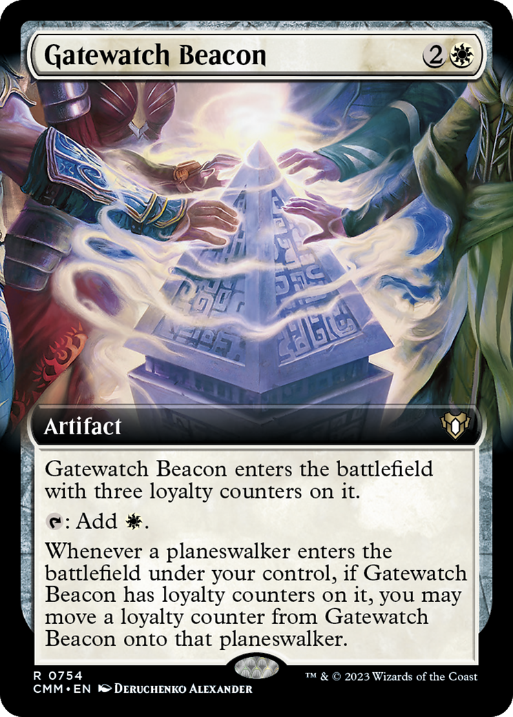 Gatewatch Beacon (Extended Art) [Commander Masters] | Grognard Games