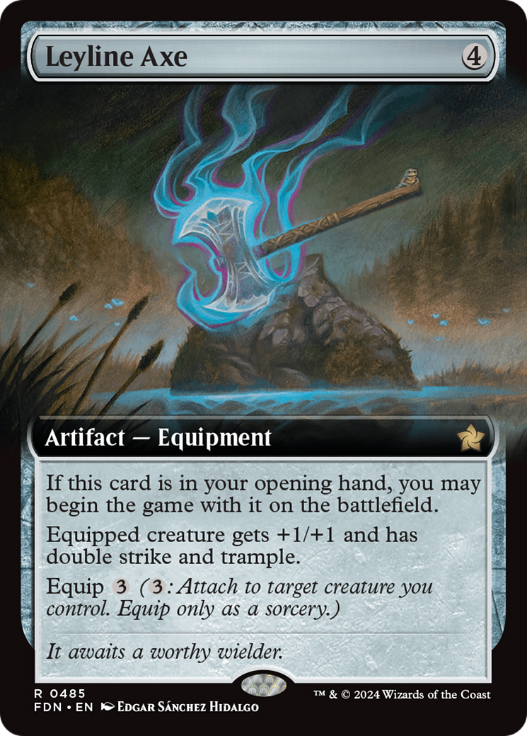 Leyline Axe (Extended Art) [Foundations] | Grognard Games