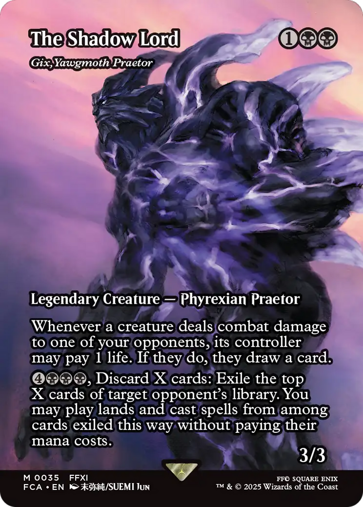 The Shadow Lord - Gix, Yawgmoth Praetor (Showcase) (FCA-035) - FINAL FANTASY: Through the Ages | Grognard Games