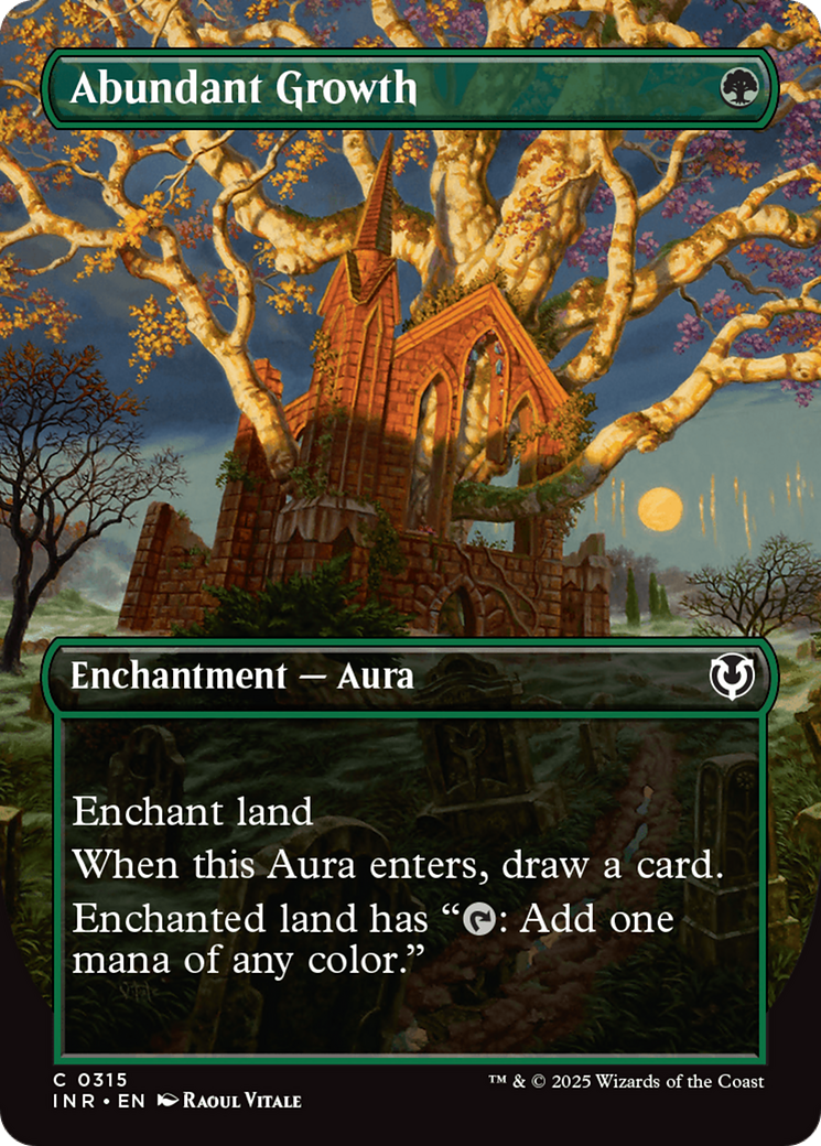 Abundant Growth (Borderless) [Innistrad Remastered] | Grognard Games