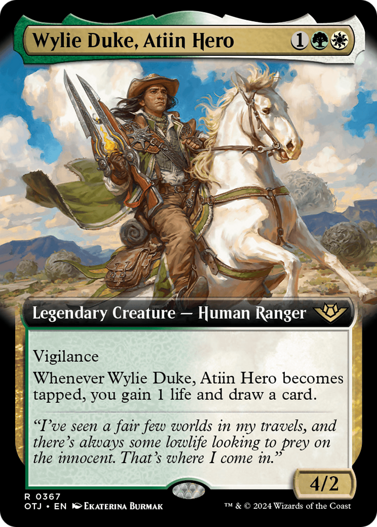 Wylie Duke, Atiin Hero (Extended Art) [Outlaws of Thunder Junction] | Grognard Games