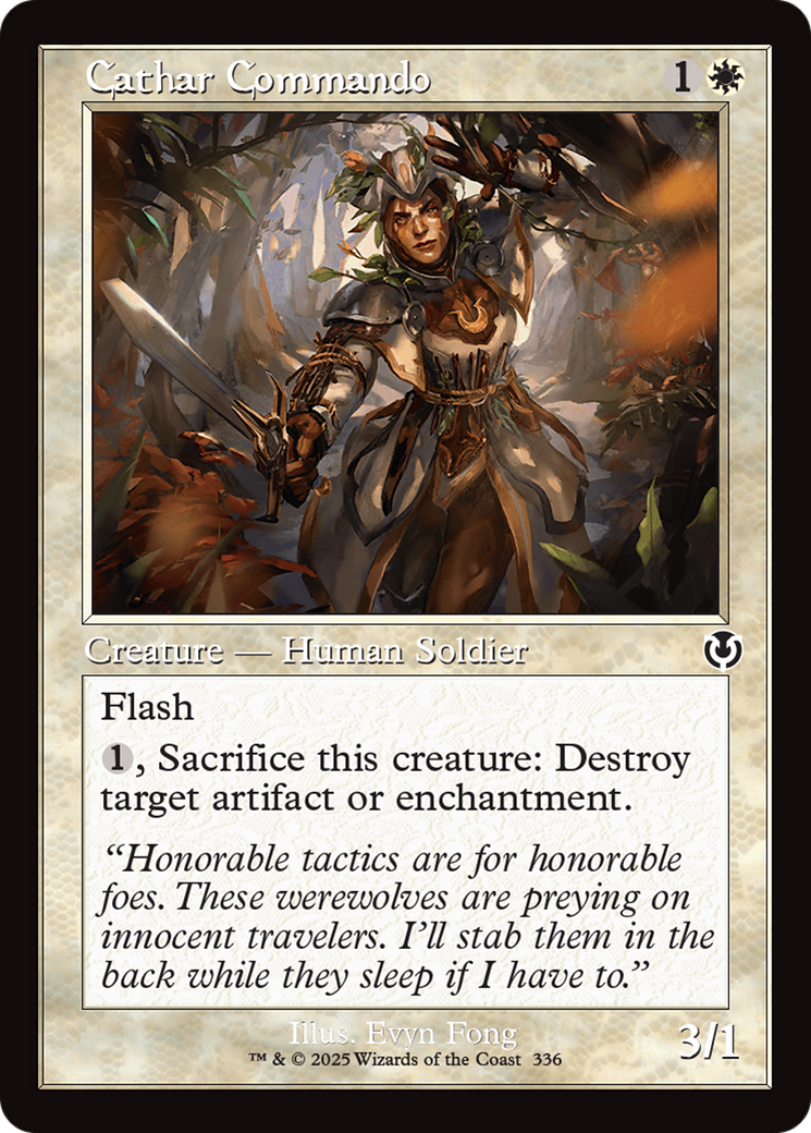 Cathar Commando (Retro Frame) [Innistrad Remastered] | Grognard Games