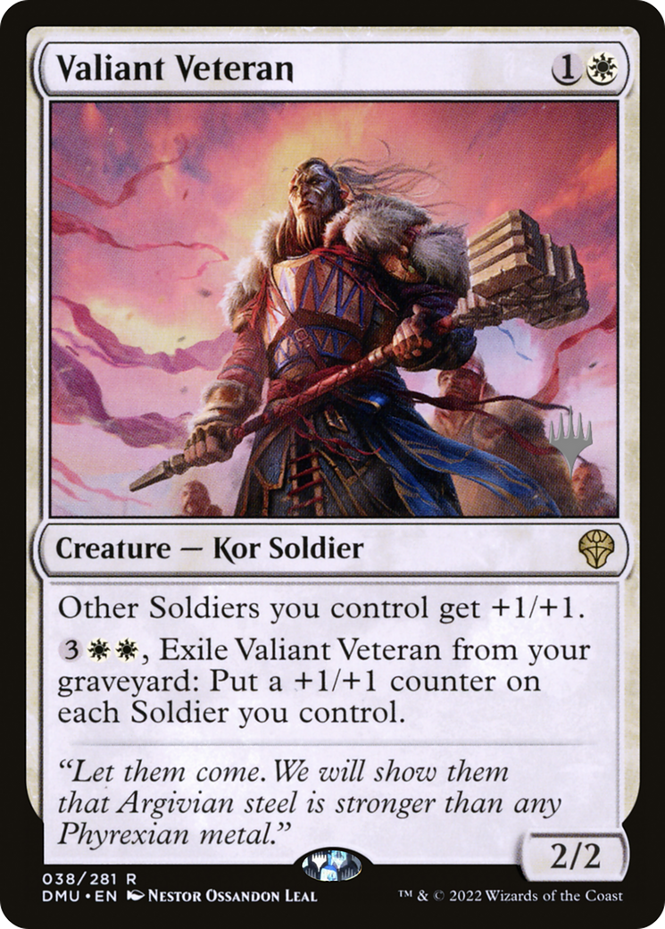 Valiant Veteran (Promo Pack) [Dominaria United Promos] | Grognard Games