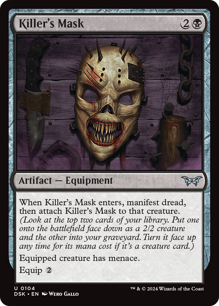 Killer's Mask [Duskmourn: House of Horror] | Grognard Games