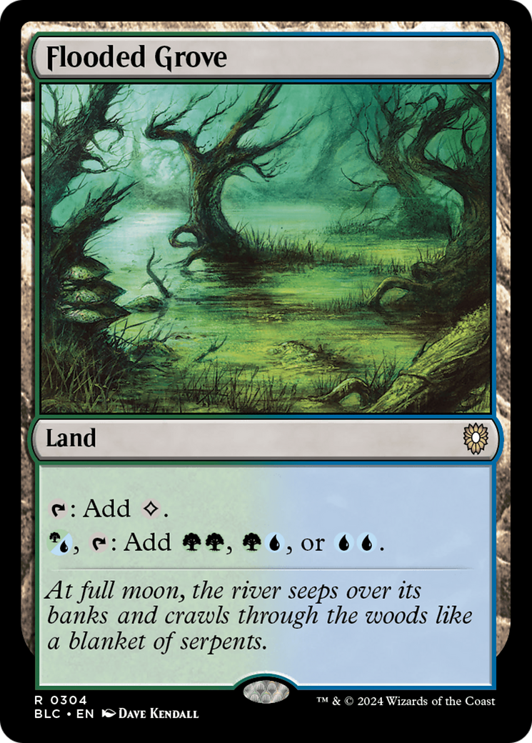 Flooded Grove [Bloomburrow Commander] | Grognard Games