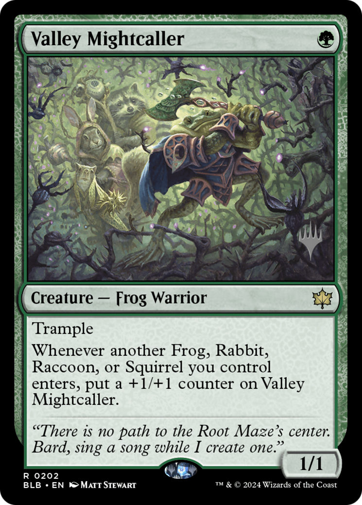 Valley Mightcaller (Promo Pack) [Bloomburrow Promos] | Grognard Games