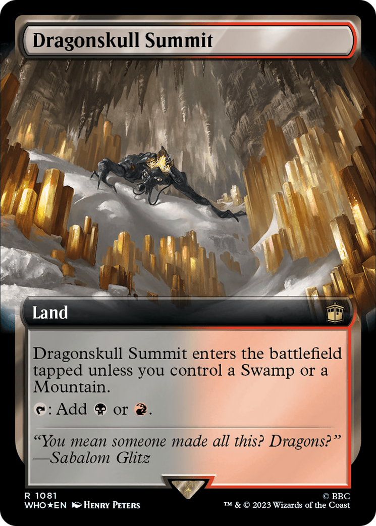 Dragonskull Summit (Extended Art) (Surge Foil) [Doctor Who] | Grognard Games