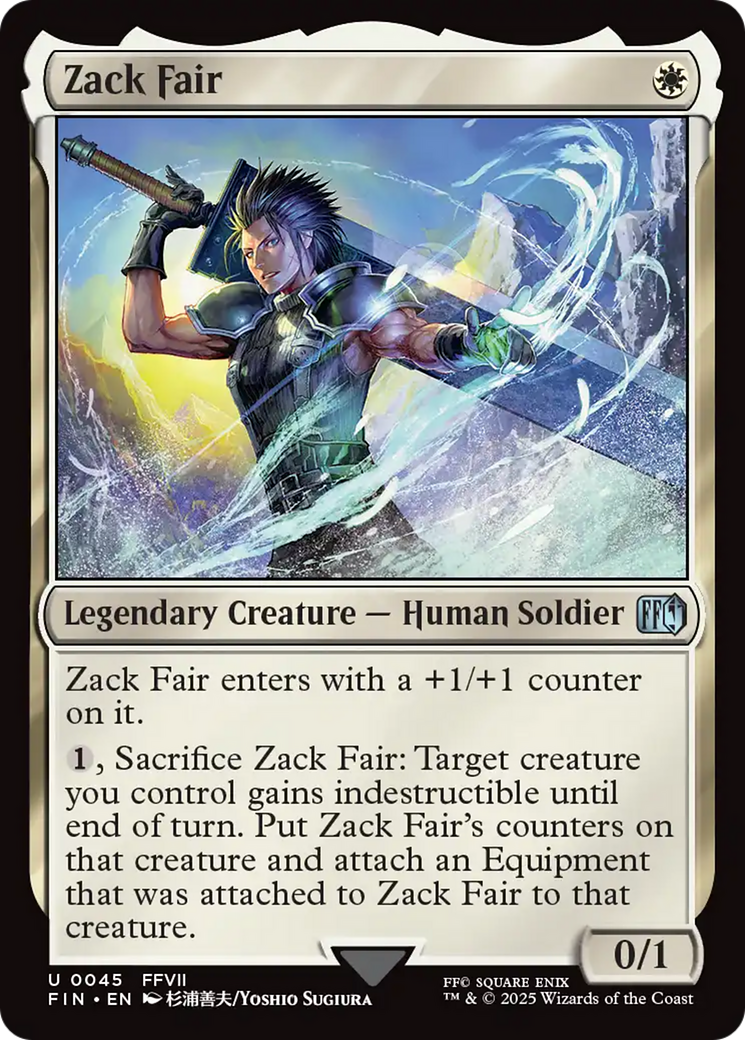 Zack Fair (FIN-045) - FINAL FANTASY Foil | Grognard Games