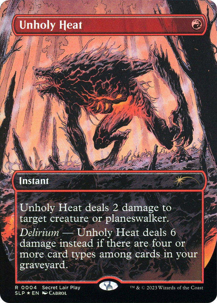 Unholy Heat (Borderless) [Secret Lair Showdown] | Grognard Games