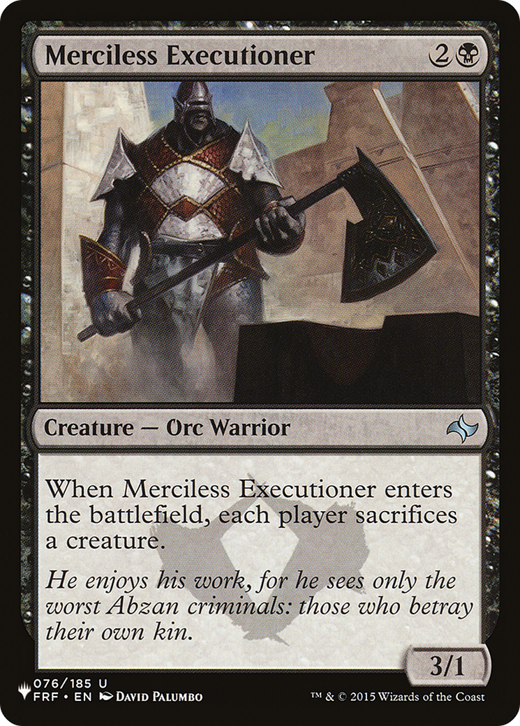 Merciless Executioner [The List] | Grognard Games