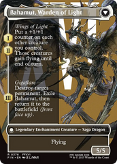 Dion, Bahamut's Dominant // Bahamut, Warden of Light (FIN-376) - FINAL FANTASY: (enchantment) (Borderless) | Grognard Games