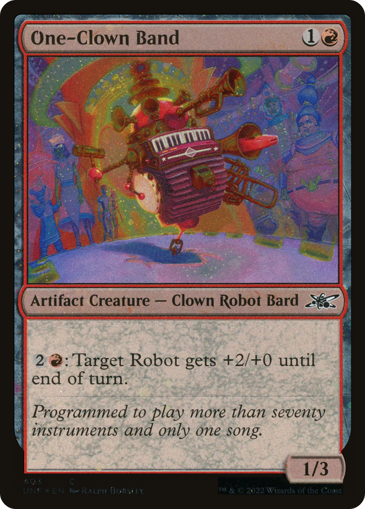 One-Clown Band (Galaxy Foil) [Unfinity] | Grognard Games