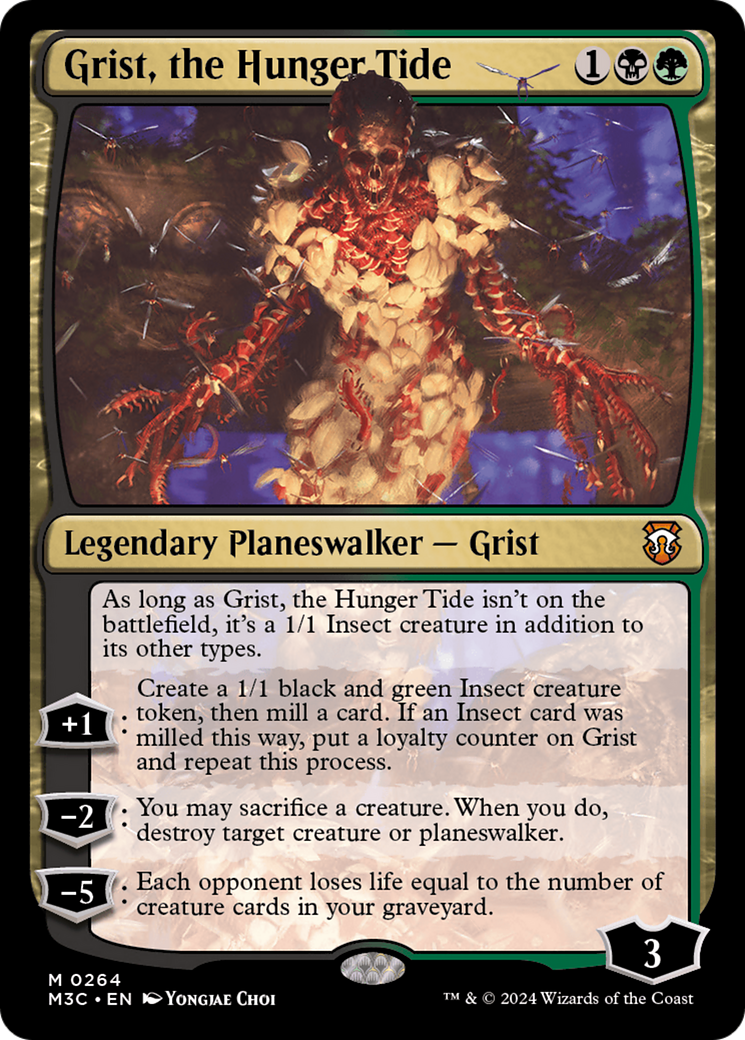 Grist, the Hunger Tide (Ripple Foil) [Modern Horizons 3 Commander] | Grognard Games