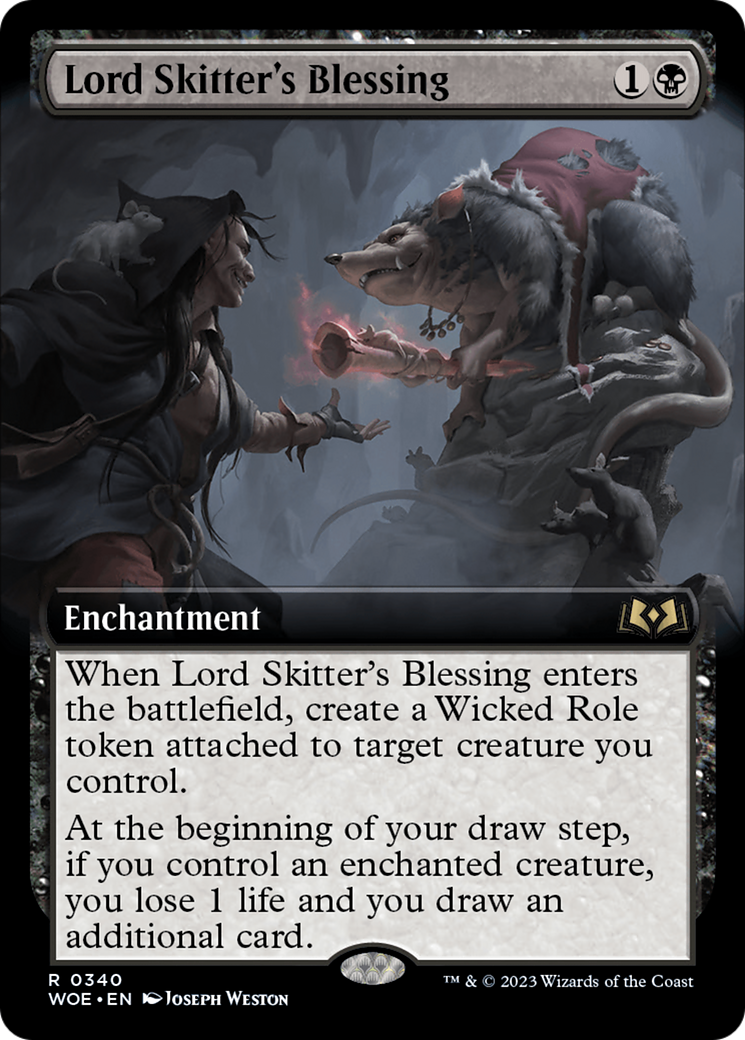 Lord Skitter's Blessing (Extended Art) [Wilds of Eldraine] | Grognard Games