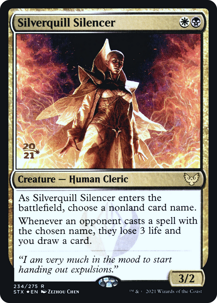 Silverquill Silencer [Strixhaven: School of Mages Prerelease Promos] | Grognard Games
