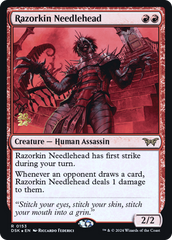 Razorkin Needlehead [Duskmourn: House of Horror Prerelease Promos] | Grognard Games