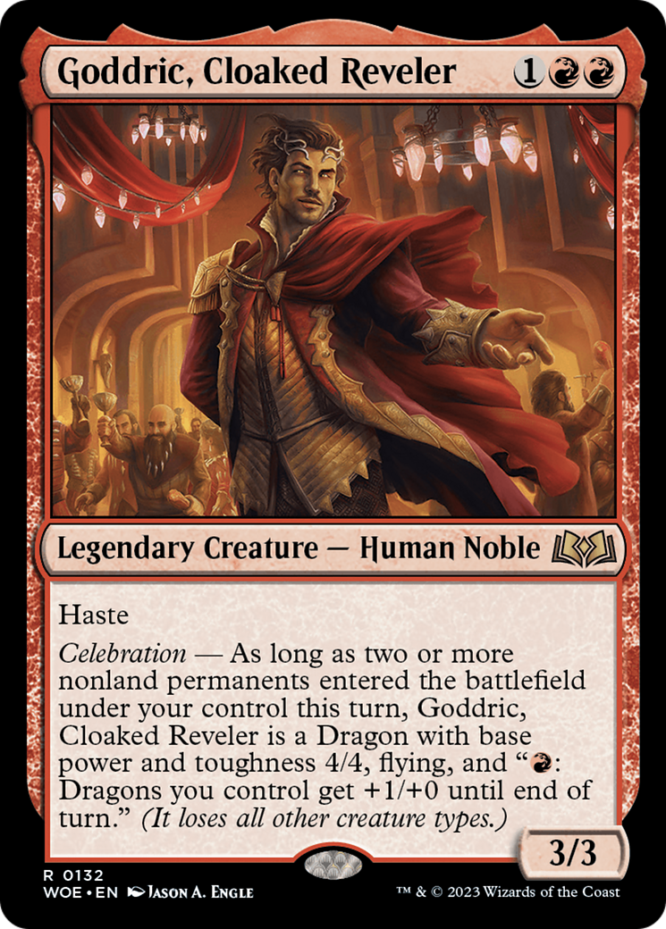 Goddric, Cloaked Reveler [Wilds of Eldraine] | Grognard Games