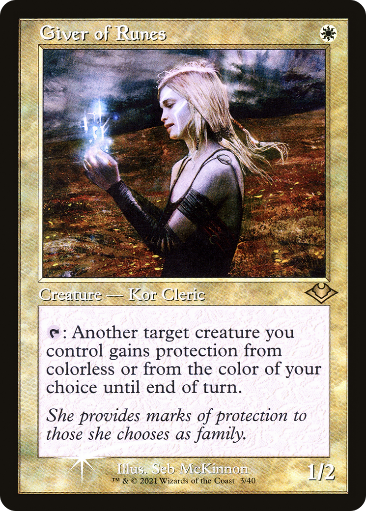 Giver of Runes (MH1-003) - Modern Horizons 1 Timeshifts Etched Foil | Grognard Games