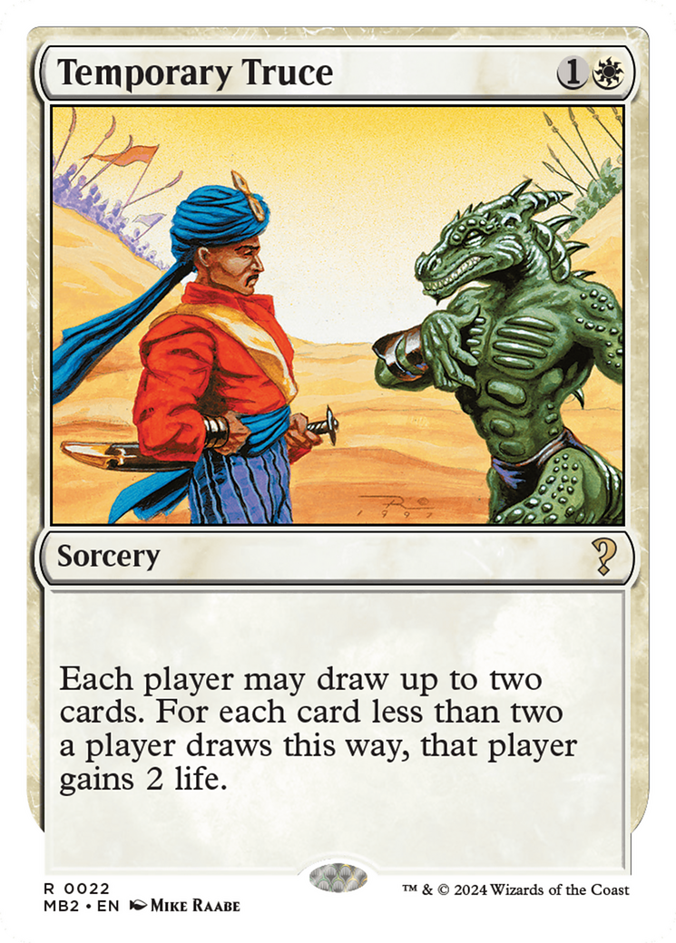 Temporary Truce (White Border) [Mystery Booster 2] | Grognard Games